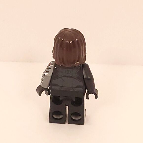LEGO Minifigure Marvel Super Heroes Winter Soldier / Bucky Barnes sh0257 W/gun - Picture 3 of 11